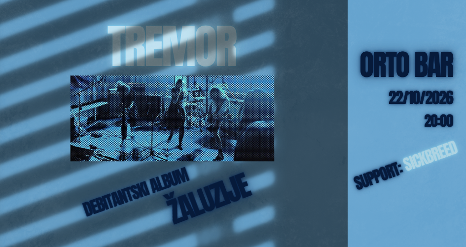 tremor predstavlja debitantski album Žaluzije tremor predstavlja debitantski album Žaluzije
